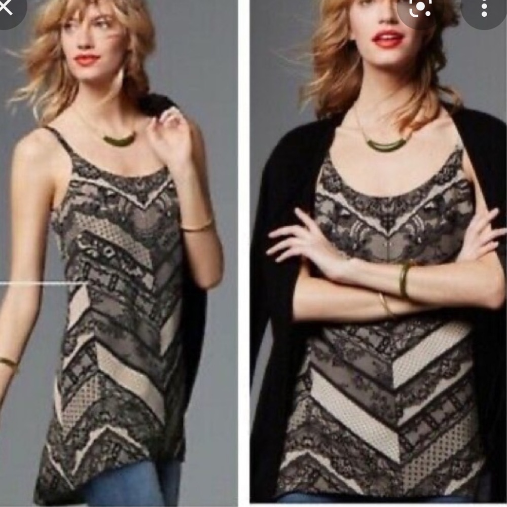 Cabi Monaco Chevron Cami Tank Dress